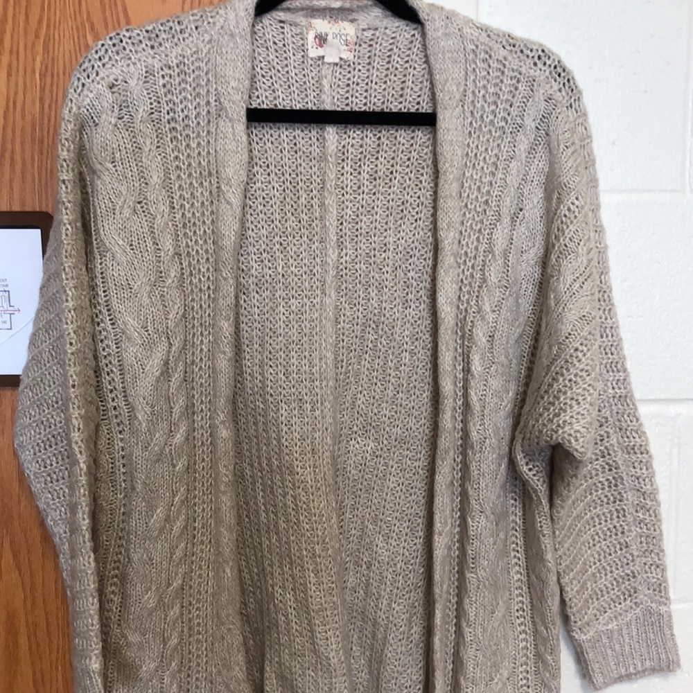Tan cardigan